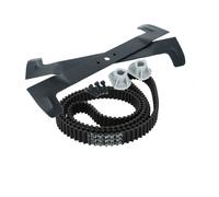 vhbw lame, courroie de transmission compatible avec Brill TC 102, TC 102 hydro, TCP 102, TCP 102 hydro, TCR 102, TCR 102 hydro tondeuse à gazon, noir