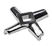 vhbw Lame en croix de taille 32 pour hachoir - 15,1 x 15,1 mm, acier inox