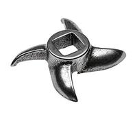 vhbw Lame pour hachoir - Couteau, 12,2x12,2 mm quatre côtés, fonte
