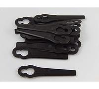 vhbw Lames en plastique compatible avec Einhell GE-CT-18-Li, BG-CT 18 Li, RG-CT 18/1 Li tondeuses à gazon (20 pièces, noir)