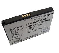 vhbw Li-ION Batterie 1800mAh (3.7V) pour Votre Router Mobile, Hotspot Netgear Mingle 3G, 4G, NTGR778AVB remplace 1201883, BATW801, W-1.