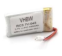 vhbw Li-Ion batterie 450mAh (3.7V) pour modèle réduit quadrirotor U841-1, U841-16, U843 G