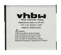 vhbw Li-Ion batterie 600mAh (3.6V) pour caméra Video Sony Cybershot DSC-WX100, DSC-WX150, DSC-WX200, DSC-WX220, DSC-WX30 comme Sony NP-BN1.