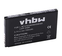 vhbw Li-ION Batterie 700mAh (3.7V) pour Portable, Smartphone, Téléphone LG A133 Flip Phone comme SBPL0098901, LGIP-430N.