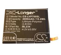 Vhbw Li-Polymer Batterie 4000mah (3.8v) Pour Téléphone Portable, Smartphone Lenovo P70t Comme Bl234.