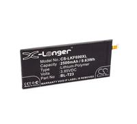 Vhbw Li-Polymère Batterie 2500mah (3.85v) Pour Téléphone Portable Mobil Smartphone Comme Lg Bl-T23