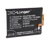 Vhbw Li-Polymère Batterie 4000mah (3.8v) Pour Téléphone Smartphone Zte Blade A452, Blade D2, Blade X3, E169, E169-515978, Q519, Q519c, Q519e