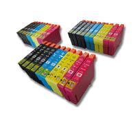 vhbw Loit de 30 cartouches d'encre Noir&Couleur pour Epson Workforce WF-2010, WF-2510, WF-2520, WF-2530, WF-2540.