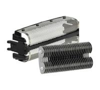 vhbw Lot avec 1x bloc de lames, 1x grille de rasoir double avec cadre compatible avec Remington DA757, DA767, DA57 rasoir, noir/argenté