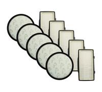 vhbw Lot de 10 filtres compatible avec Rowenta Silence Force Effitech RO7451EA, RO4931EA aspirateur - filtre pré-moteur, filtre EPA