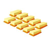 vhbw Lot de 10x filtres plissé plat compatible avec Kärcher AD 3.200, AD.3000, AD3, AD3 Premium Fireplace, AD4, AD 4 Premium - Élément filtrant
