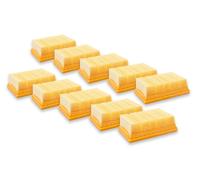 vhbw Lot de 10x filtres plissé plat compatible avec Kärcher MV4 Car Kit, MV4 Premium, MV5 P, MV5 P Premium aspirateur - Élément filtrant