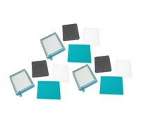 vhbw Lot de 12 filtres compatible avec Philips PowerPro Compact FC9321, FC9322 aspirateur