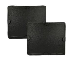 vhbw Lot de 2 filtres à charbon actif compatibles avec Miele pur 96 D, 96 W, 97 W, 98 D, 98 W, hotte aspirante 29 x 24,5 x 2 cm