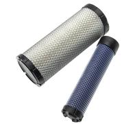 vhbw Lot de 2 filtres compatible avec Airman AX 36U engin de chantier; 1x filtre interne, 1x filtre extérieur