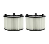 vhbw Lot de 2x filtres à cartouche compatible avec Bosch AdvancedVac 20 aspirateur à sec ou humide - Filtre plissé, papier/plastique, blanc