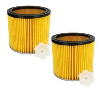 vhbw Lot de 2x filtres à cartouche compatible avec Bosch GAS 12-30 F Professional, PAS 1000, PAS 11-25, PAS 11-25 F, PAS 12-50 F aspirateur - Filtre plissé