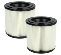 vhbw Lot de 2x filtres à cartouche compatible avec Kärcher NT 22/1 AP BP L Pack, NT 22/1 AP, NT 22/1 Ap L aspirateur - Filtre plissé