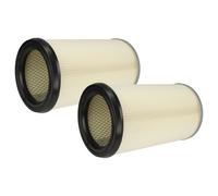 vhbw Lot de 2x filtres à cartouche compatible avec Kärcher NT 601, NT 602, NT 200, NT 602 LP, NT 802 I aspirateur - Filtre plissé
