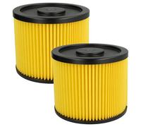 vhbw Lot de 2x filtres à cartouche compatible avec Lidl Parkside PNTS 1400 A1, 1400 B1, 1400 C1, 1400 D1, 1400 E2 aspirateur - Filtre plissé
