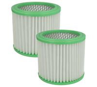 vhbw Lot de 2x filtres à cartouche compatible avec Navaris aspirateur à cendres (10L 800W) aspirateur - Filtre plissé, plastique / papier