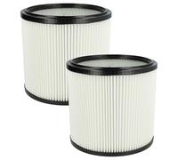vhbw Lot de 2x filtres à cartouche compatible avec Starmix GS 3078 PZ, 2078 PZ aspirateur - Filtre plissé, polyester
