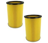 vhbw Lot de 2x filtres à cartouche compatible avec Thomas 15-300 ZA (... - 2010) aspirateur à sec ou humide - Filtre plissé