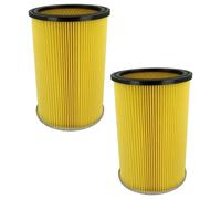 vhbw Lot de 2x filtres à cartouche compatible avec Thomas 15-301 ZA ( ... - 2010) aspirateur à sec ou humide - Filtre plissé