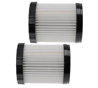 vhbw Lot de 2x filtres à cartouche remplacement pour Bosch 3165140917940 pour aspirateur à sec ou humide - Filtre plissé, papier / plastique, blanc