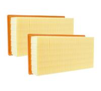 vhbw Lot de 2x filtres plissé plat compatible avec Kärcher K 2000 E, K 2000 TE, K 3500 E aspirateur sec/humide, aspirateur - Élément filtrant