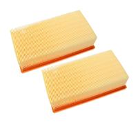 vhbw Lot de 2x filtres plissé plat remplacement pour Kärcher 6.904-068.0, 6.904-156.0 pour aspirateur sec/humide, aspirateur - Élément filtrant