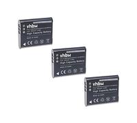 vhbw Lot de 3 Batteries de Rechange pour Olympus Li-90B, Li-92B pour Appareil Photo Reflex numérique (900 mAh, 3,6 V, Li-ION)