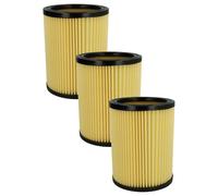 vhbw Lot de 3x filtres à cartouche compatible avec Hikoki / Hitachi WDE 3600, 1200, 1200M aspirateur - Filtre plissé