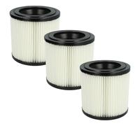 vhbw Lot de 3x filtres à cartouche compatible avec Kärcher NT 22/1 AP BP L Pack, NT 22/1 AP, NT 22/1 Ap L aspirateur - Filtre plissé