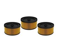 vhbw Lot de 3x filtres à cartouche compatible avec Kärcher WD 5.300M, WD 5.400, WD 5.450, WD 5.470 aspirateur à sec ou humide - Filtre plissé