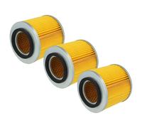 vhbw Lot de 3x filtres à cartouche remplacement pour Kärcher 6.414-808.0 pour aspirateur - Filtre plissé