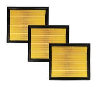 vhbw Lot de 3x filtres plissé plat compatible avec Hako VC 800 W aspirateur - Élément filtrant
