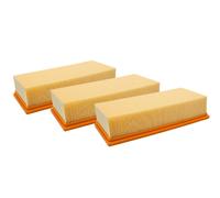 vhbw Lot de 3x filtres plissé plat compatible avec Hilti VC 60 U, VC 60L-X, VC 60M-X aspirateur - Élément filtrant