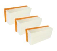 vhbw Lot de 3x filtres plissé plat remplacement pour Kärcher 6.904-284.0 pour aspirateur sec/humide, aspirateur industriel - Élément filtrant
