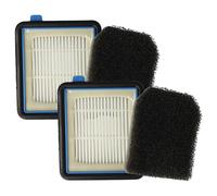 vhbw Lot de 4 filtres compatible avec AEG FX9-1-MBM aspirateur - filtre HEPA, filtre pré-moteur