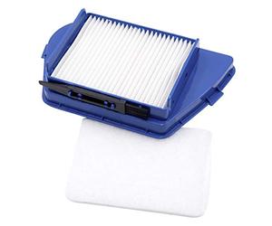 vhbw Lot de 4 pièces filtres/pinceau compatible avec Moulinex Compacteo Cyclonic, MO 4521014 Q0, MO 4522014 Q0, MO 4523014 Q0 aspirateur