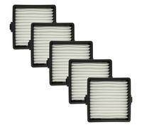 vhbw Lot de 5x filtres plissé plat compatible avec Ryobi One, One Plus, One+ aspirateur sans fil à batterie - Élément filtrant