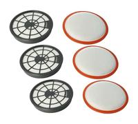 vhbw Lot de 6 filtres compatible avec Dirt Devil DD2620-6, DD2620-7, DD2620-4, DD2620-5, DD2620-8 aspirateur - filtre d'échappement, filtre protection moteur