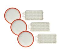 vhbw Lot de 6 filtres compatible avec Dirt Devil Infinity Rebel 51 DD5510-2, 51 DD5510-1 aspirateur - filtre protection moteur, filtre d'échappement