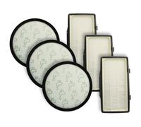 vhbw Lot de 6 filtres compatible avec Rowenta Green Force Cyclonic Effitech RO7C66EA aspirateur - filtre pré-moteur, filtre EPA