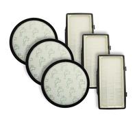 vhbw Lot de 6 filtres compatible avec Rowenta Power XXL Parkett RO3126EA, RO3143EA aspirateur - filtre pré-moteur, filtre EPA