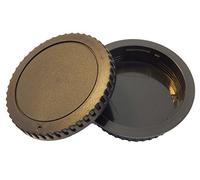 vhbw Lot de Bouchons pour Objectif Compatible avec Canon EOS 1000D, 1100D, 1D, 20D, 30D, 350D Appareil Photo - Cache arrière et de boîtier, Noir