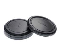 vhbw Lot de bouchons pour objectif compatible avec Fujifilm GFX appareil photo - Cache arrière et de boîtier, noir