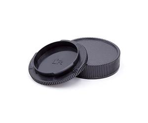 vhbw Lot de Bouchons pour Objectif Compatible avec Leica R Appareil Photo - Cache arrière et de boîtier, Noir