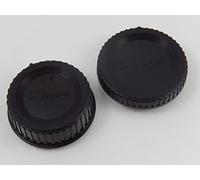 vhbw Lot de Bouchons pour Objectif Compatible avec Nikon D810a, DF, D800E, D810 Appareil Photo - Cache arrière et de boîtier Noir